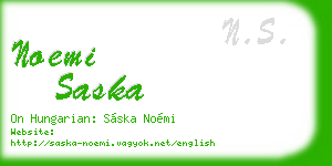 noemi saska business card